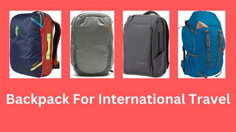 best backpack for foreign travel.